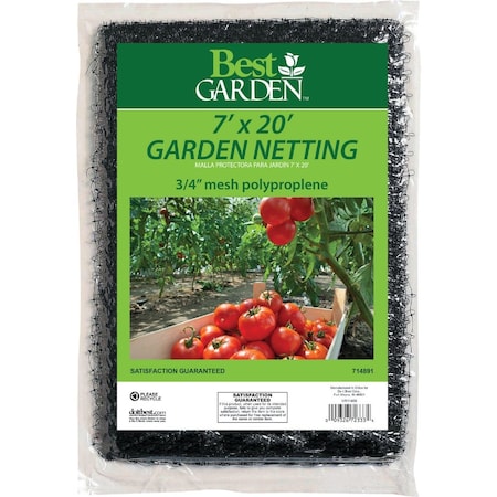 Best Garden 3/4'' Mesh 7 Ft. x 20 Ft. Protective Garden Netting 714891