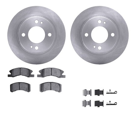 Dynamic Friction Co DFC Brake Rotor with 5000 Brake Pads and Hardware Kit 6512-72260