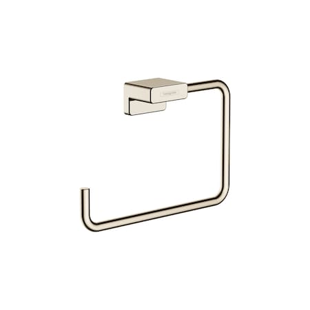 Hansgrohe AddStoris Towel Ring in Polished Nickel 41754830