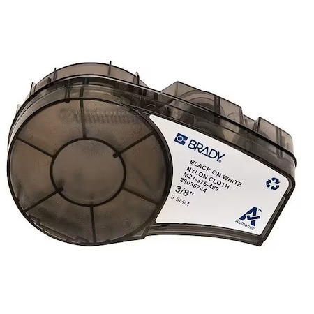 Brady Aggressive Adhesive Multi-Purpose Nylon Labels for Brady M210 and M211, 0.375in M21-375-499
