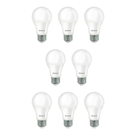 Bulbrite 9W LED A19 60W EQUIV BASICS NON-DIMMABLE 4000K E26 120V-8PK 862715
