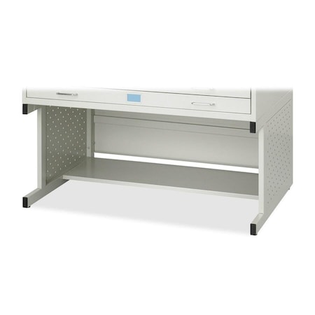 Safco 46-1/4" W High Base for Flate File Medium, Light Gray 4974LG