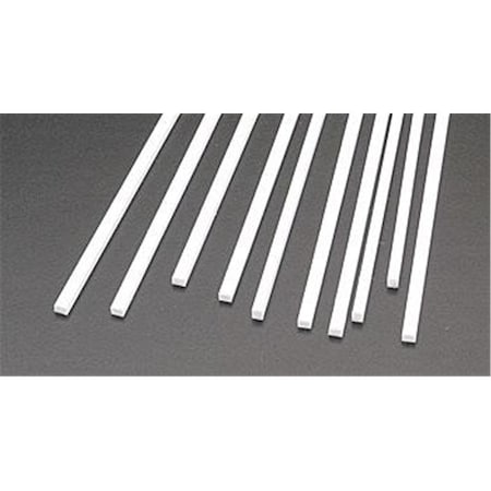 Plastruct 0.8 x 0.12 in. Styrene Plastic Strips, White, 10PK PLS90766