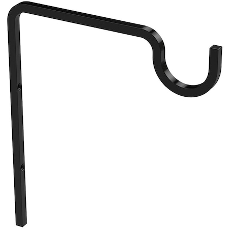 National Hardware Long Utility Hook, 71516 in L, 9 in H, Steel, Black, Screw, Wall Mounting N275-507