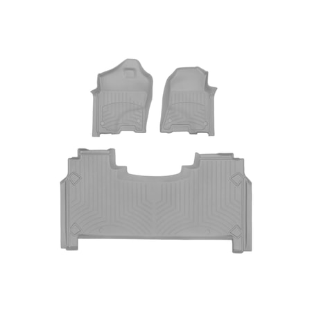 Weathertech Grey, Front and Rear FloorLiner HP 461428-1-3IM