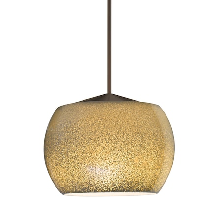 Besa Lighting Keno Cord Pendant, Gold Sand, Bronze Finish, 1x3W LED 1XT-KENOGD-LED-BR