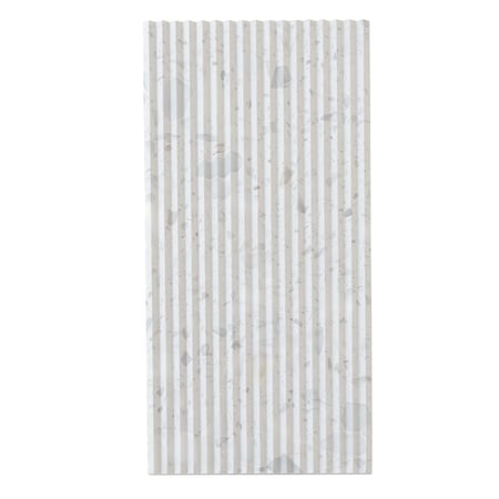 Apollo Tile Terraforma 12x24 in. White, Beige Textured Terrazzo Linear Large Wall Tile (7.75 sq ft/case) 4PK TRZ88PERWAV1224