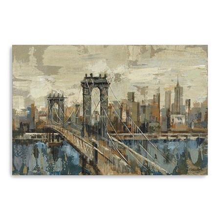 Homeroots Vintage Inspired Nyc City Skyline Unframed Print Wall Art 399037
