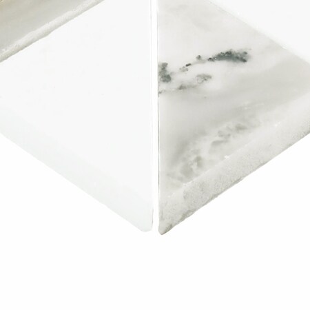 Daltile Gamma Natural Stone Triangle Wall and Floor Mosaic Tile, 10PK DA70TRIANGLMSHN