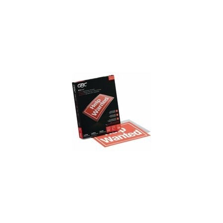 Gbc Fusion EZUse Laminating Pouches - Sheet Size Supported: Letter - Laminating Pouch/Sheet Size:, 100PK 3200717