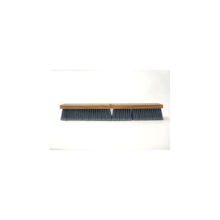 Renown 24" Polypropylene Broom Fine Sweep Flagged With 3" Trim Gray FC24G