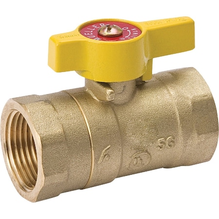Proline Series ProLine 1/2'' FIP x 1/2'' FIP Brass Quarter Turn 2-Piece Body Gas Valve 110-223HN