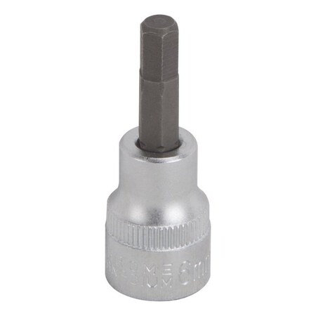 Vulcan Hex Bit Socket, Chrome, 6 mm, 3/8 in Drive, 1-7/8 in OAL 3506005320