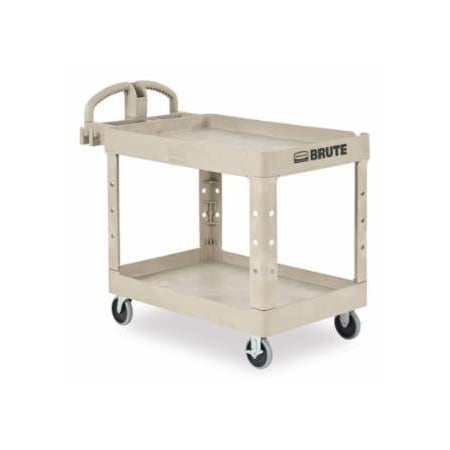 Rubbermaid Commercial Utility Cart, 500 lb, 45-1/4 in D X 25-7/8 in W X 33-1/4 in H, Beige 640-FG452088BEIG