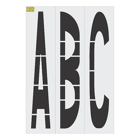 Rae IndividualStencil, LetterSet, LDPE 4370-096