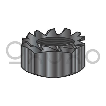 Oxoxo 1/4-20 K Lock Nut 18 8 Stainless Steel Black Oxide and Oil, 1000PK 440266