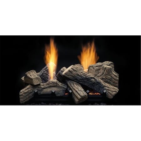 Monessen 27 in. Natural Blaze See-Through Log Set for NBST27 Burner NBST27-F