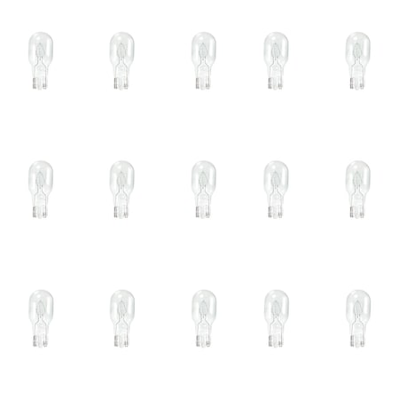 Bulbrite X2000 Xenon 18-Watt 12-Volt T5 Light Bulb with Wedge (WEDGE) Base, Clear, 2800K, 15PK 861051