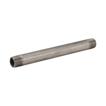 Proline Series Stainless Steel 3/8- in MIP x 6- in Schedule 40 Nipple, Class 150, Threaded Both Ends  SN-795
