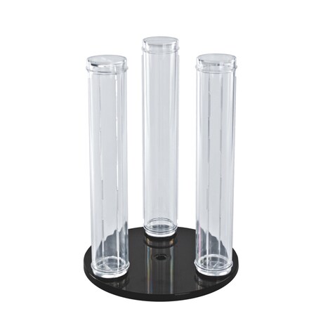 Azar Displays 3-Pole Vertical Revolving Counter Bracelet Display.12in H x 9in Dia. 900069