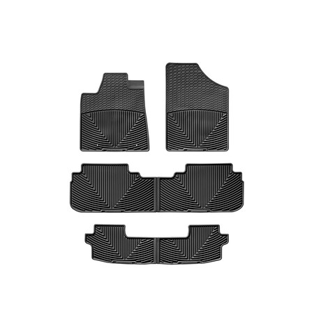 Weathertech Black, Front, Rear, and Rear All Weather Floor Mats WTCB120121122