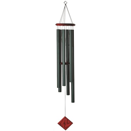 Woodstock Chimes Green Aluminum/Wood 54 in. Wind Chime DCE54
