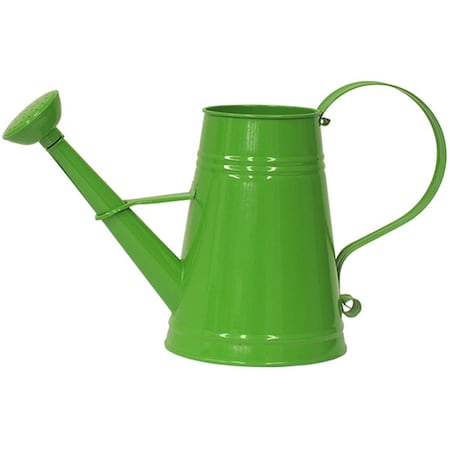 Superherostuff 1 gal Enameled Galvanized Steel Watering Can with Removable Rosette, Apple Green PA2991706