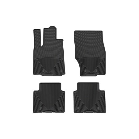 Weathertech Black, Front and Rear All Weather Floor Mats W614-W615