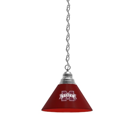 Holland Bar Stool Co Mississippi State Pendant Light, Chrome Fixture BL1CHMssStU