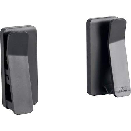 Durable Office Products Tablet Wall Dock, Clips, Plastic, 2.2lb Cap, 0.4"D Cap, CGY 893958