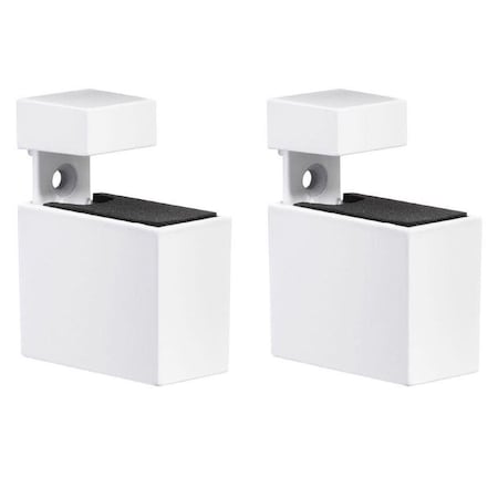 Dolle Cuadro 2.7 in. H X 0.9 in. W X 1.9 in. D White Metal Shelf Clips 16771