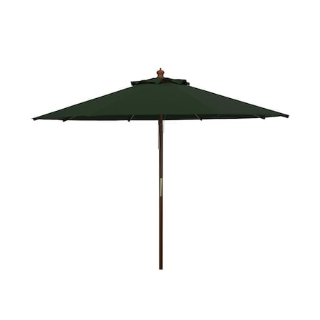 Safavieh 9 ft. Bethany Wooden Umbrella, Hunter Green PAT8009H