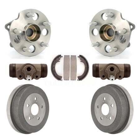 Transit Auto Rear Wheel Cylinders Drum & Shoes Hub Bearing Kit For 02