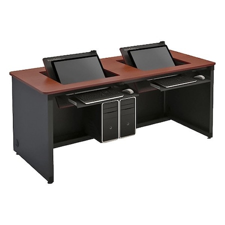 Versadesk Computer Desk, 24 in D X 29 in H, 60 in W X RSD6024-BC