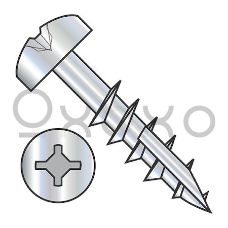 Oxoxo 8-11X2 Square Phil Drive Pan Deep Thread Wood Screw 2/3 Thread Type 17 Zinc Bake, 2000PK 590378