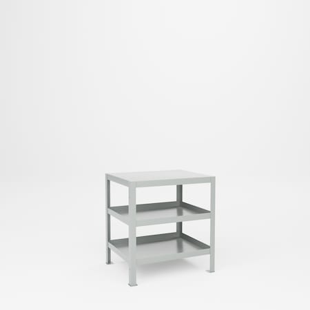 Pucel Heavy Duty Work Table, 24 in Depth x 30 in Width x 32 1/2 in Height, Gray 2430-3