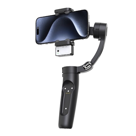 Wrightmaster 4-In-1 AI Smartphone Stabilizer with Face & Body Tracking, Gesture Control, Adjustable Brightness ZR-3pro