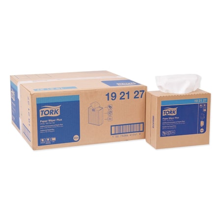 Tork Tork Paper Wiper Plus White W24, Pop-Up Box, 8 x 100 Sheets, 192127 192127