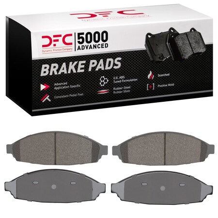 Dynamic Friction Co DFC 5000 Advanced Brake Pads - Ceramic 1551-0931-00