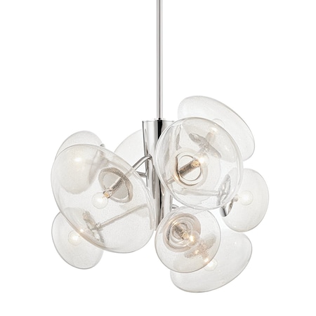 Hudson Valley Lighting Kelly Behun X Opera 9 Light Chandelier 30.75 In. Polished Nickel KBS1471809-PN