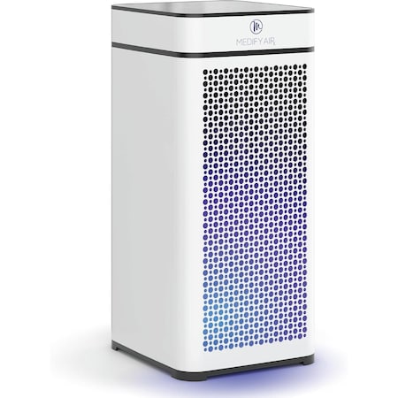 Medify Air MA40 with UV H14 with H13 True HEPA Filter 840 sq ft Coverage White 1Pack MA-40UV-W1