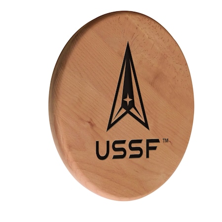 Holland Bar Stool Co United States Space Force 13in Laser Engraved Solid Wood Sign WSgnL