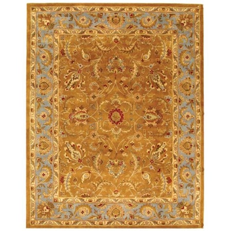 Safavieh 9 x 12 ft. Large Rectangle- Traditional Heritage Brown And Blue Hand Tufted Rug HG812A-912