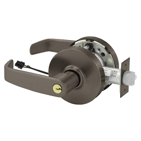 Sargent Grade 1 Electrified Cyl Lock, L Lever, L Rose, 6-Pin Cylinder, Oil-Rubbed Bronze RX-10XG71 LL 10B