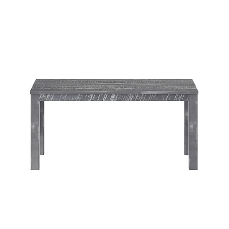 Homeroots 35" Gray Solid Wood Dining Table 506619