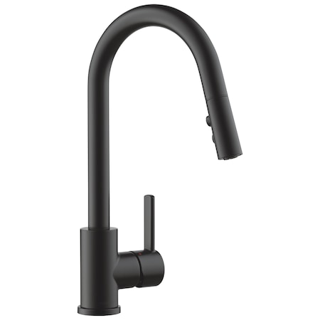 Peerless Precept Single-Handle Pull-Down Kitchen Faucet In Matte Black P7946LF-BLTP
