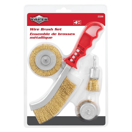 Titan 4 Pc. Crimped Wire Brush Assortment, 1EA 22209