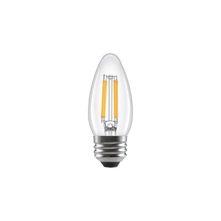 Ledvance/ Sylvania LED Natural TruWave B10, 4W, Dimmable, 90CRI, 350 Lumen, 2700K, 15000Life, Medium, Clear LED4B10BLUNTDIM927CL13YTL