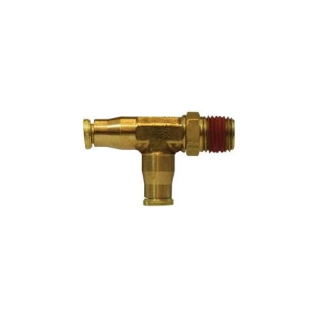First Fitting & Fastener 3/8 X 3/8 MPT SWIVEL MALE RUN TEE BRASS PUSH-IN FITTING 20165MID