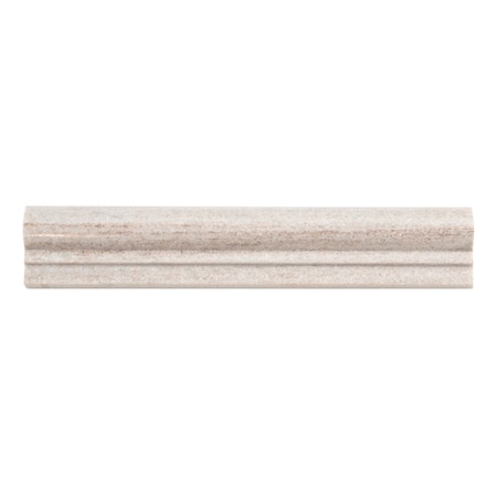 Apollo Tile Beige 2x12 Crystal Sand Marble Polished Chair Rail Tile Trim 1.67 sqft/case, 10PK APLMSH882PA